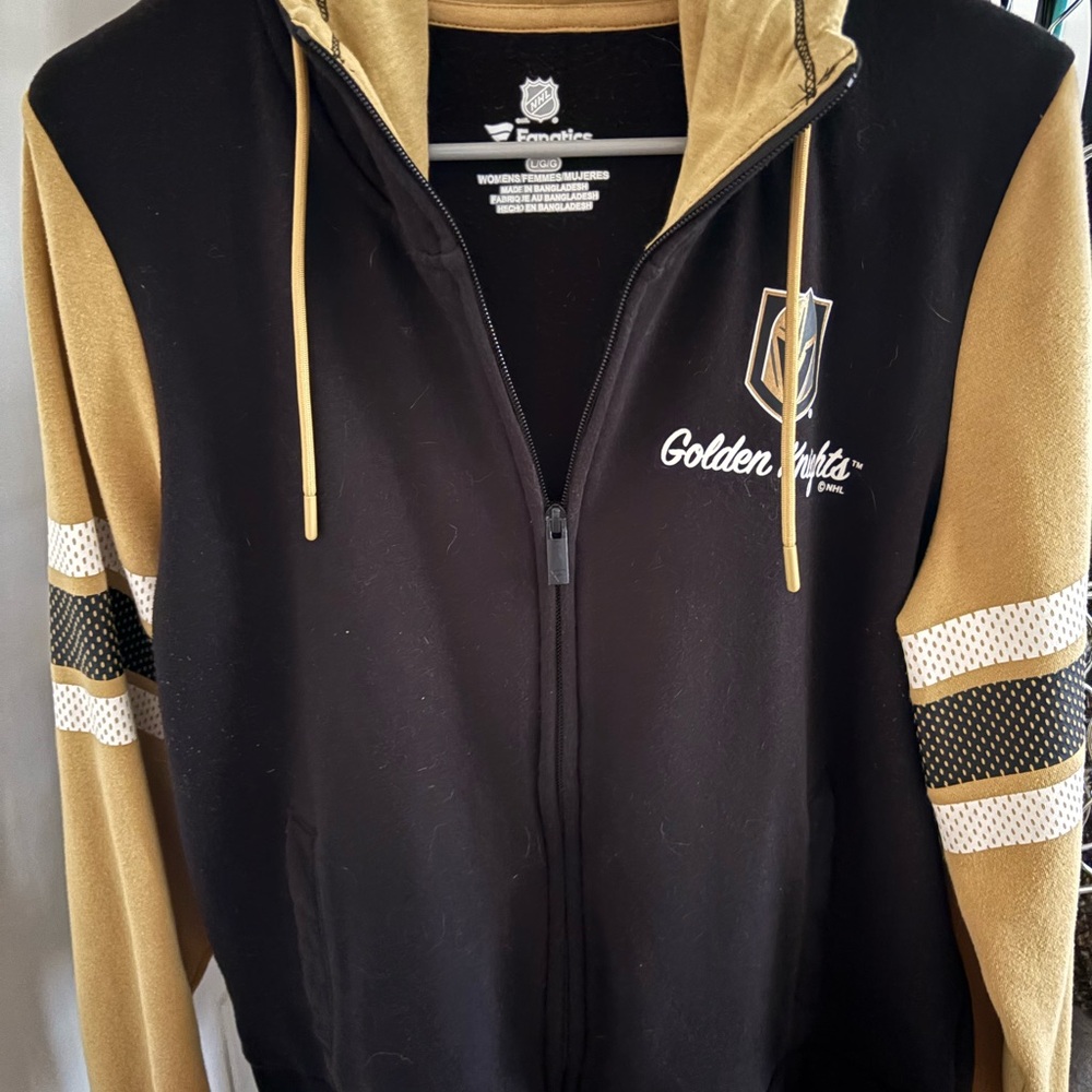 Fanatics Black and Gold Golden Knights Jacket